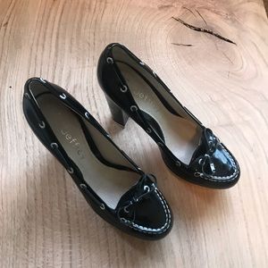 Sperry Top-Sider Black Patent heel